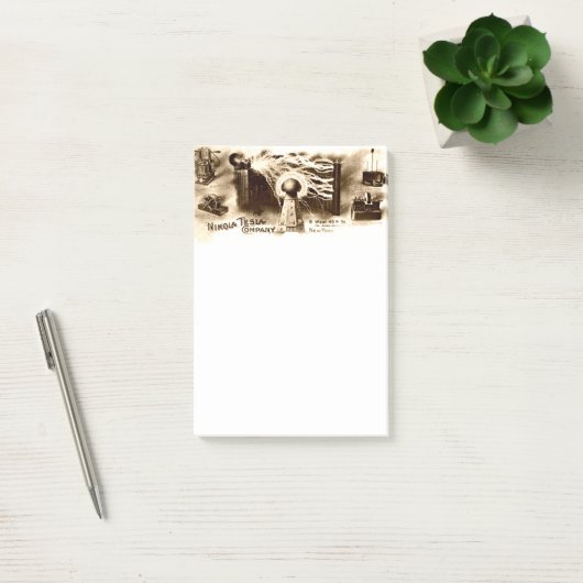  illustratie van Tesla Letterhead Post-it® Notes (Kantoor)