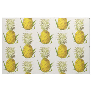 illustratie van tropische ananas stof