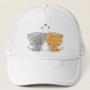 Illustratie van Twee Kleine Kittens Trucker Pet