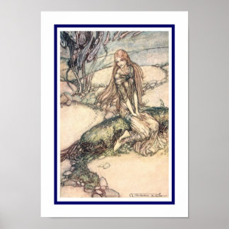 Illustratie van Undine (1909). Poster