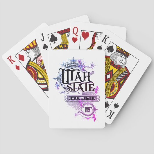  illustratie van Utah-speelkaarten Pokerkaarten (Achterkant)