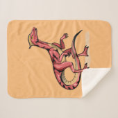 Illustratie van velociraptor. sherpa deken (Voorkant (horizontaal))