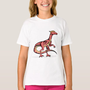 Illustratie van velociraptor. t-shirt
