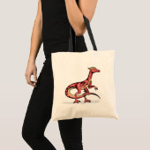 Illustratie van velociraptor. tote bag (Voorkant (product))