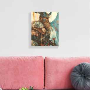 Illustratie van Viking Warrior Canvas Afdruk