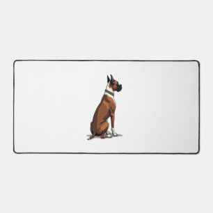 Illustratie van vintage boxerhond van achteren Bru Bureaumat