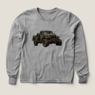 Illustratie van vintage militair terreinwagen