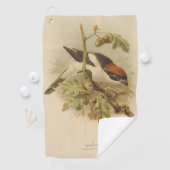  illustratie van Woodchat Shrike Golfhanddoek (Insitu)