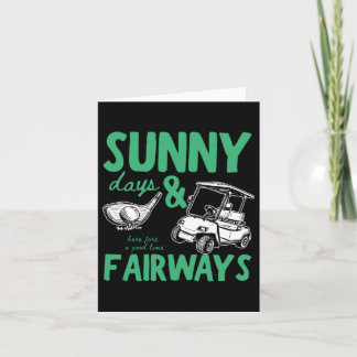 Illustratie van zonnige dagen en fairways kaart