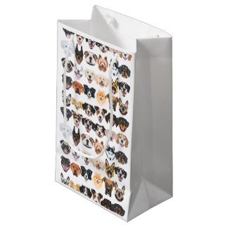 Illustratie - Veel lachende en honden Klein Cadeauzakje
