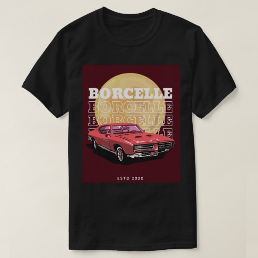 Illustratie Vintage-auto T-shirt (Design voorkant)