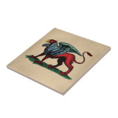 Illustratie Vintage Griffin Tegeltje (Zijkant)