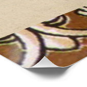 Illustratie Vintage Octopus Kraken Perfect Poster (Hoek)