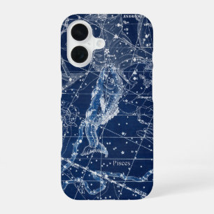 Illustratie Vintage van pisces Zodiac Sign iPhone 16 Hoesje