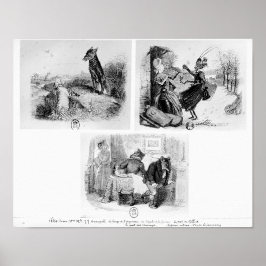 Illustratie voor "De Wolf en de Lambb" Poster (Voorkant)