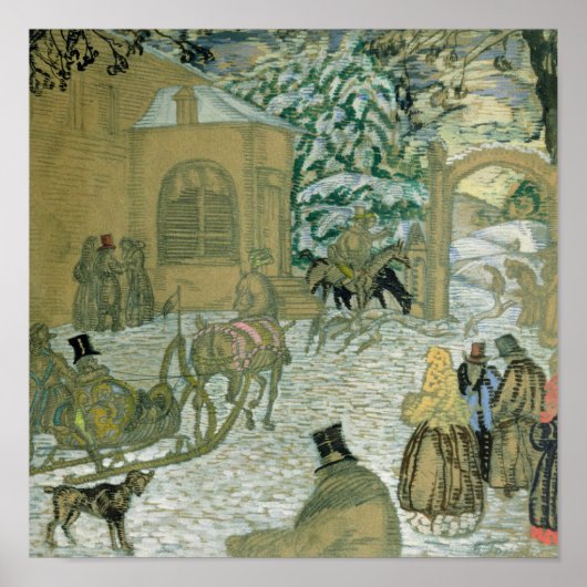 Illustratie voor "Dubrovsky", door Alexander Pushk Poster (Voorkant)