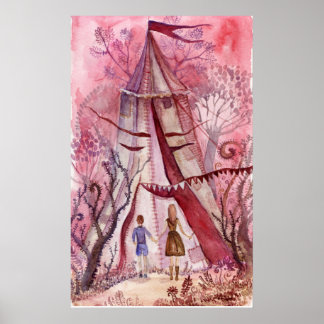 Illustratie voor het boek Neil Gaiman Poster