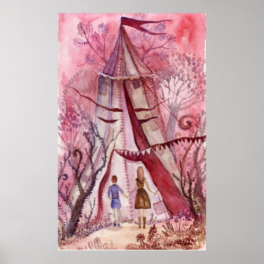 Illustratie voor het boek Neil Gaiman Poster (Voorkant)