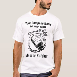 Illustratie voor slager om te personaliseren t-shirt