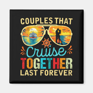 Illustratie voor stellen die samen cruisen blijven magneet