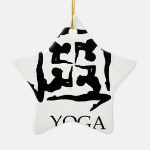 illustratie voor yoga keramisch ornament