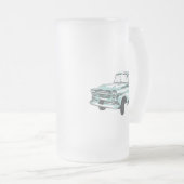  illustratie vrachtwagen matglas bierpul (Voorkant rechts)