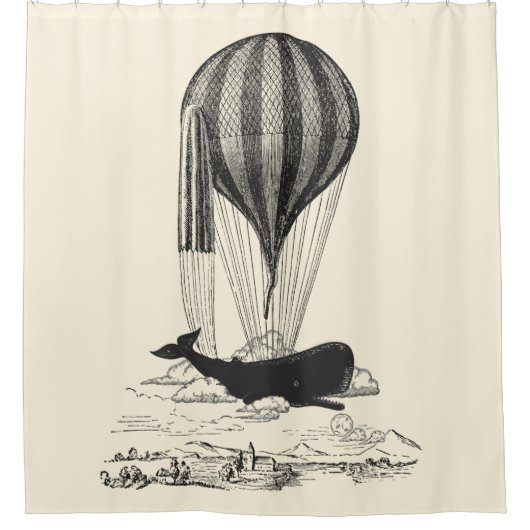 Illustratie  walvis douchegordijn (Voorkant)