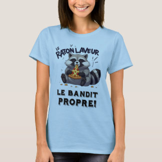 Illustratie Wasbeer Humor  De Schone Bandiet T-shirt