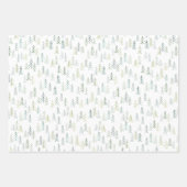 Illustratie waterverf pine-structuur  inpakpapier vel (Voorkant)