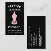 Illustratie waterverf ventilatorMode Mannequin Visitekaartje (Voorkant / Achterkant)