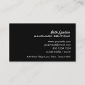 Illustratie waterverf ventilatorMode Mannequin Visitekaartje (Achterkant)