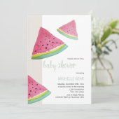 Illustratie Waterverf watermeloen Kaart (Staand voorkant)