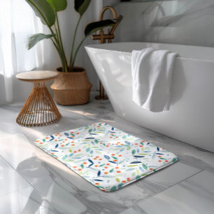 Illustratie Waterverven flessenpatroon Badmat