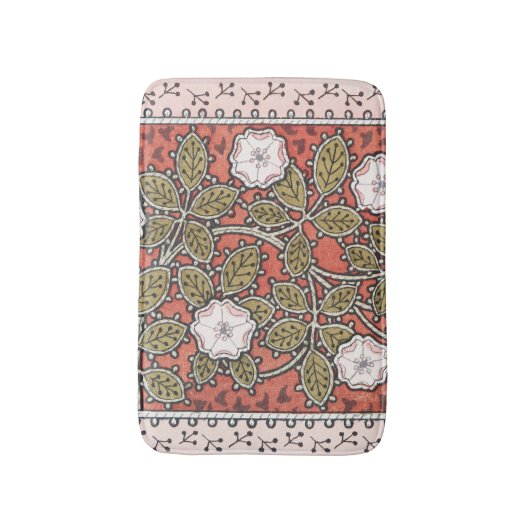 Illustratie Wilde Roos Kunst Illustratie Bloem Vin Badmat (Voorkant Verticaal)