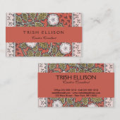 Illustratie Wilde Roos Kunst Illustratie Bloem Vin Visitekaartje (Voorkant / Achterkant)