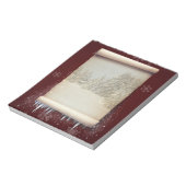 Illustratie winterperkament notitieblok (Gedraaid)