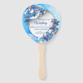 Illustratie Witte Waterverf Moonbloem Handwaaier (Voorkant)