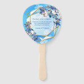 Illustratie Witte Waterverf Moonbloem Handwaaier (Achterkant)