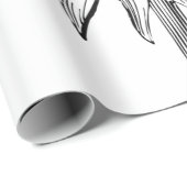 Illustratie zonnebloem cadeaupapier (Rol Hoek)