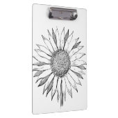 Illustratie zonnebloem klembord (Rechts)