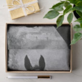 Illustratie zwart-wit Antiek  paard Tissuepapier (Geschenk)