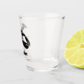 Illustratie zwart-wit, persoonlijk shot glas (Rechts)