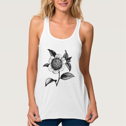  illustratie zwart-witventilator tanktop (Voorkant)