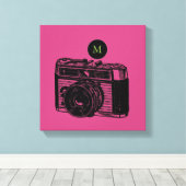  illustratiecamera 2 Monogram Canvas Afdruk (Insitu (Houten vloer))