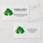 Illustratief boompictogram visitekaartje (Voorkant / Achterkant)