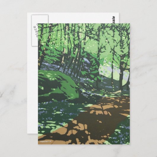 Illustratief Briefkaart voor fijne kunst (Voorkant / Achterkant)