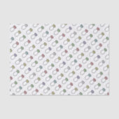 Illustratief Diamond Rings Pattern Tissuepapier (Voorkant)