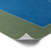 Illustratief Hockey Field van bovenaf Poster (Hoek)