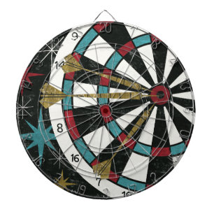 Illustratief kunstbord dartbord