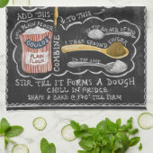 Illustratief ontbijtkoek theedoek (Gevouwen)